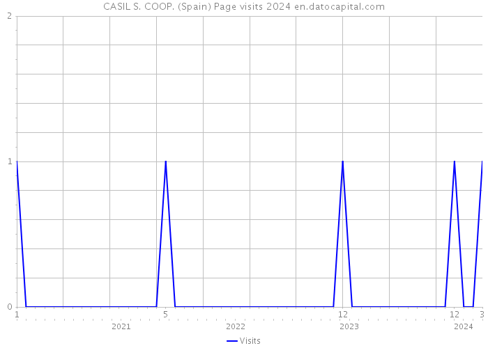 CASIL S. COOP. (Spain) Page visits 2024 