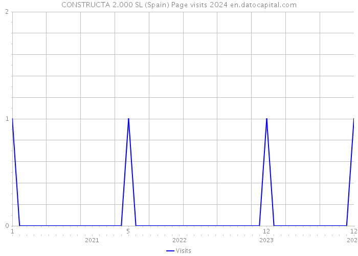 CONSTRUCTA 2.000 SL (Spain) Page visits 2024 