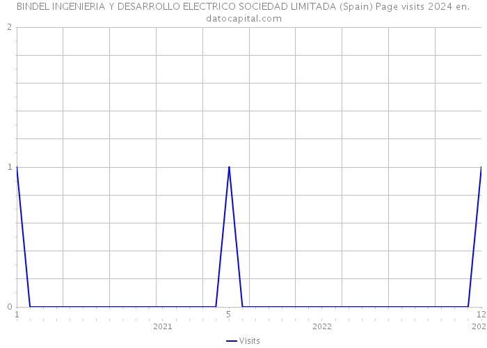 BINDEL INGENIERIA Y DESARROLLO ELECTRICO SOCIEDAD LIMITADA (Spain) Page visits 2024 