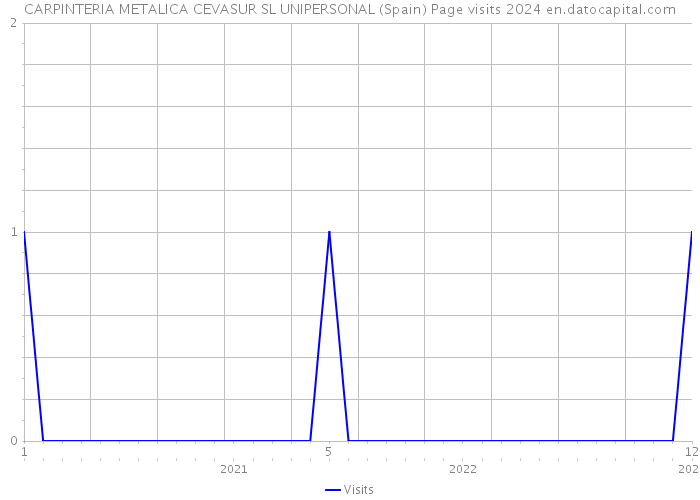 CARPINTERIA METALICA CEVASUR SL UNIPERSONAL (Spain) Page visits 2024 