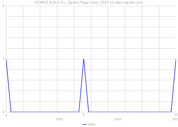 DOMUS AGILA S.L. (Spain) Page visits 2024 