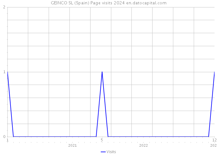 GEINCO SL (Spain) Page visits 2024 