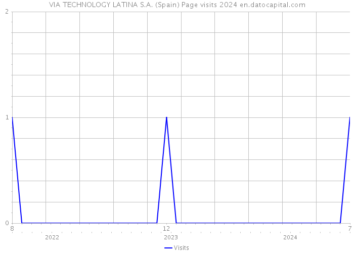VIA TECHNOLOGY LATINA S.A. (Spain) Page visits 2024 