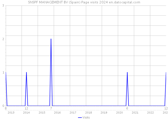 SNSPF MANAGEMENT BV (Spain) Page visits 2024 