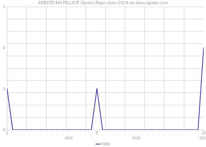 ARESTE-MATEU,SCP (Spain) Page visits 2024 
