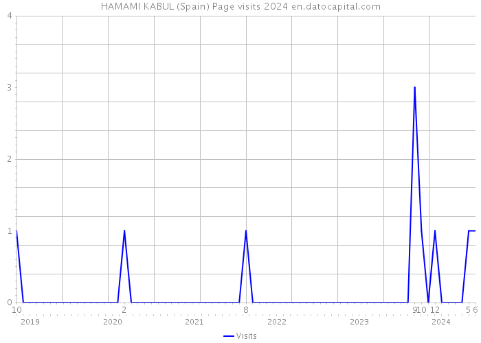 HAMAMI KABUL (Spain) Page visits 2024 