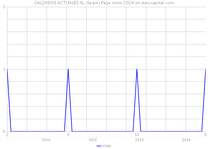 CALZADOS ACTUALES SL (Spain) Page visits 2024 
