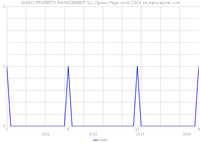 SUNNY PROPERTY MANAGEMENT S.L. (Spain) Page visits 2024 