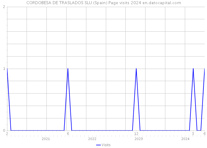 CORDOBESA DE TRASLADOS SLU (Spain) Page visits 2024 