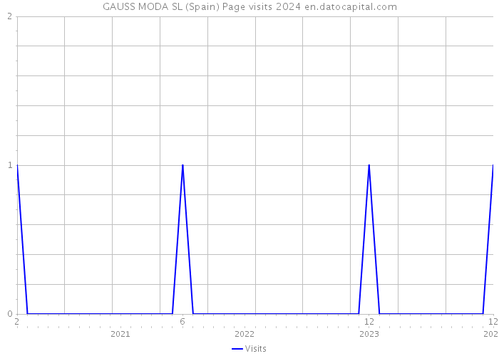 GAUSS MODA SL (Spain) Page visits 2024 