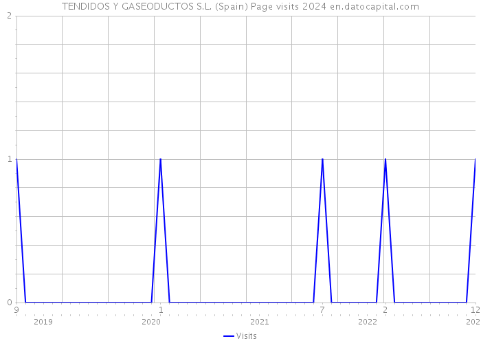 TENDIDOS Y GASEODUCTOS S.L. (Spain) Page visits 2024 