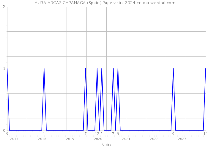 LAURA ARCAS CAPANAGA (Spain) Page visits 2024 