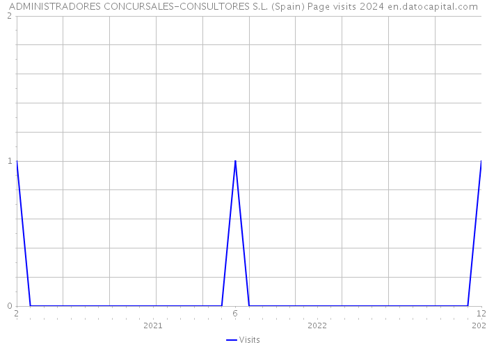ADMINISTRADORES CONCURSALES-CONSULTORES S.L. (Spain) Page visits 2024 