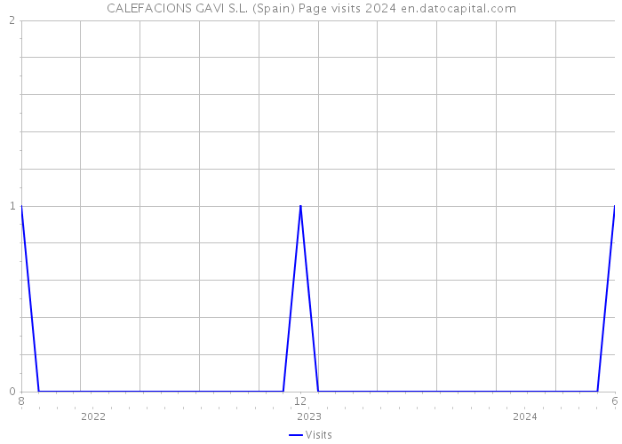 CALEFACIONS GAVI S.L. (Spain) Page visits 2024 