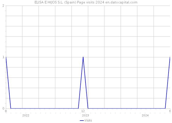 ELISA E HIJOS S.L. (Spain) Page visits 2024 