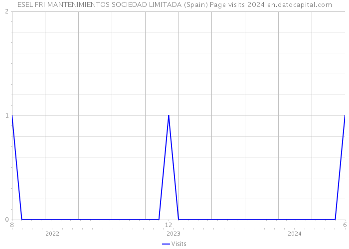 ESEL FRI MANTENIMIENTOS SOCIEDAD LIMITADA (Spain) Page visits 2024 