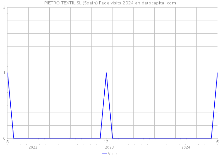 PIETRO TEXTIL SL (Spain) Page visits 2024 