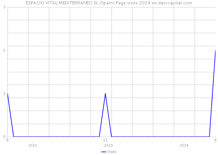 ESPACIO VITAL MEDITERRANEO SL (Spain) Page visits 2024 