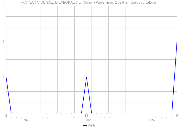 PROYECTO DE SALUD LABORAL S.L. (Spain) Page visits 2024 