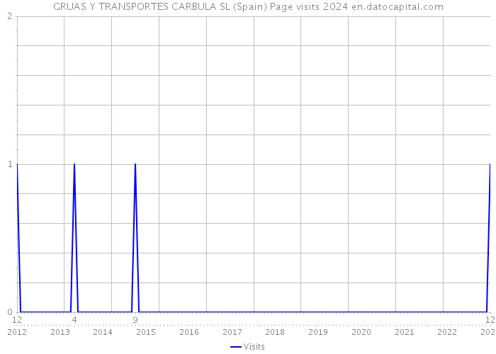 GRUAS Y TRANSPORTES CARBULA SL (Spain) Page visits 2024 