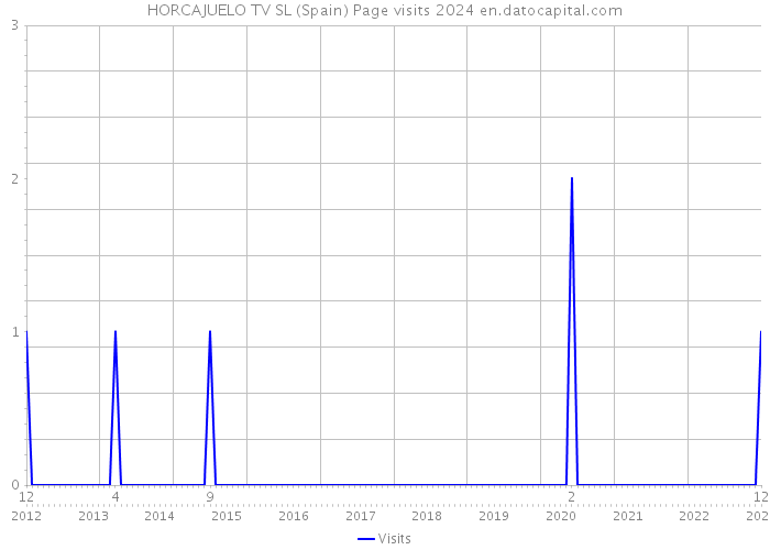 HORCAJUELO TV SL (Spain) Page visits 2024 