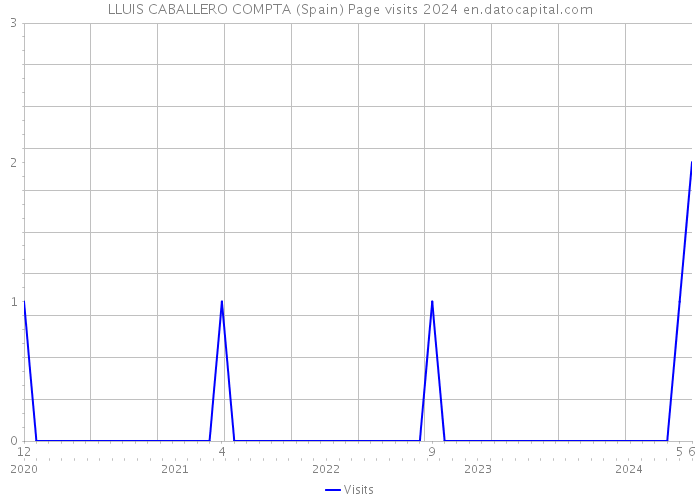 LLUIS CABALLERO COMPTA (Spain) Page visits 2024 