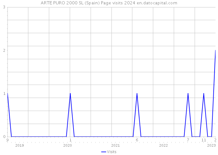 ARTE PURO 2000 SL (Spain) Page visits 2024 