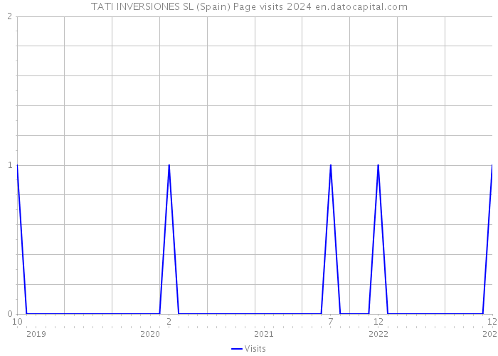 TATI INVERSIONES SL (Spain) Page visits 2024 