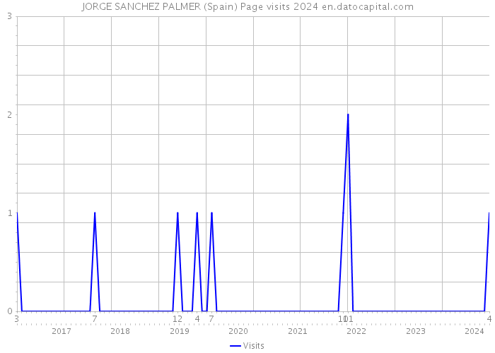 JORGE SANCHEZ PALMER (Spain) Page visits 2024 
