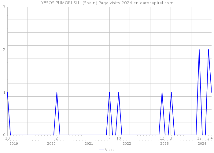 YESOS PUMORI SLL. (Spain) Page visits 2024 