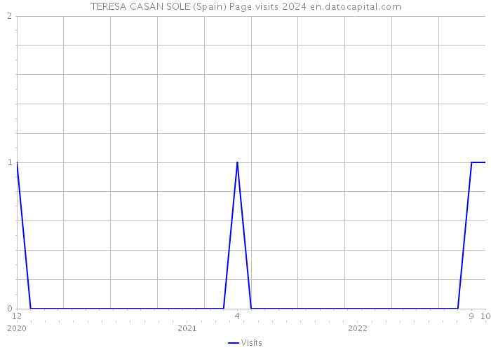 TERESA CASAN SOLE (Spain) Page visits 2024 