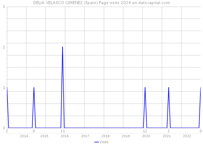 DELIA VELASCO GIMENEZ (Spain) Page visits 2024 