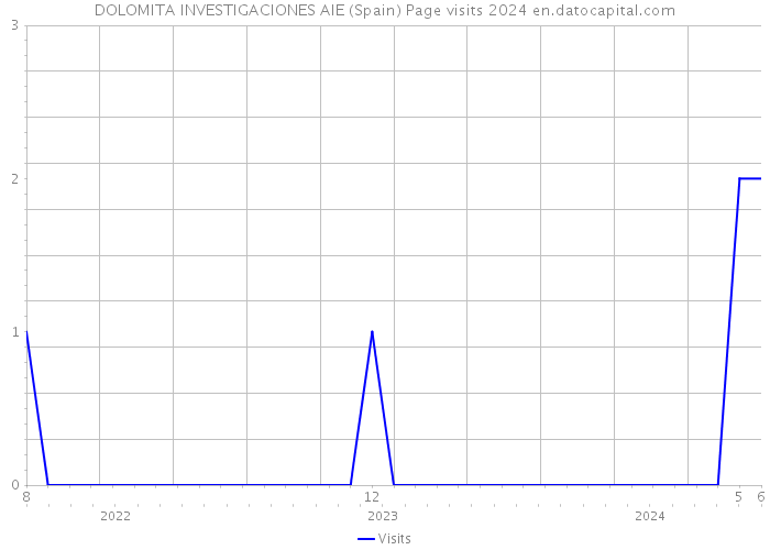 DOLOMITA INVESTIGACIONES AIE (Spain) Page visits 2024 