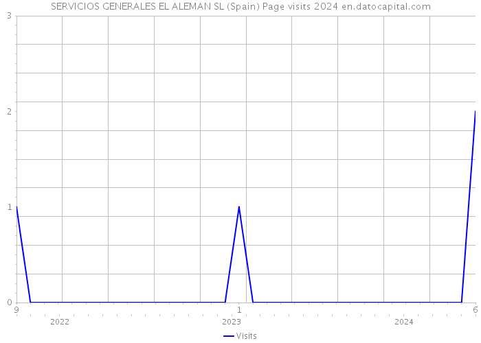 SERVICIOS GENERALES EL ALEMAN SL (Spain) Page visits 2024 