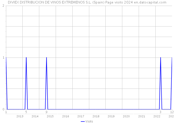 DIVIEX DISTRIBUCION DE VINOS EXTREMENOS S.L. (Spain) Page visits 2024 