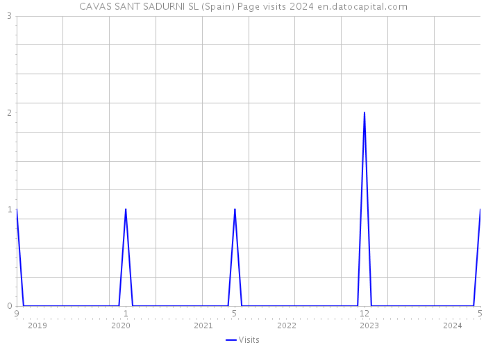 CAVAS SANT SADURNI SL (Spain) Page visits 2024 