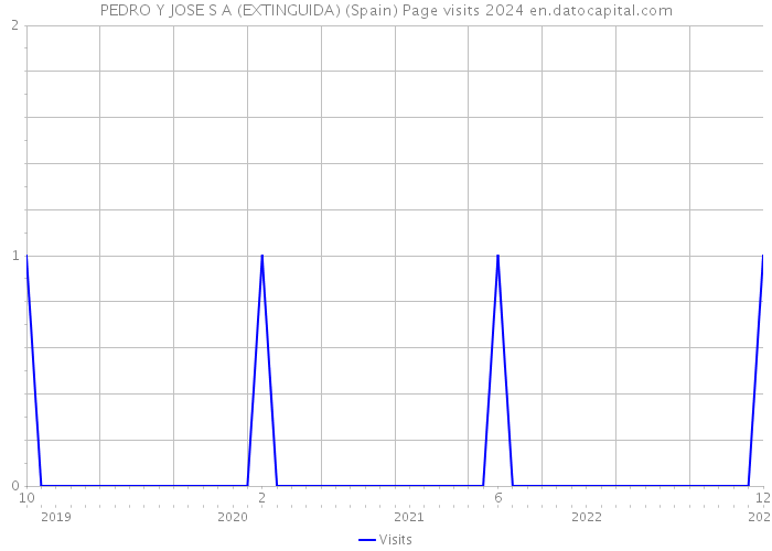 PEDRO Y JOSE S A (EXTINGUIDA) (Spain) Page visits 2024 