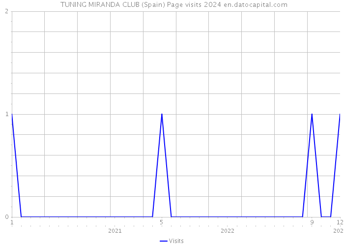 + TUNING MIRANDA CLUB (Spain) Page visits 2024 