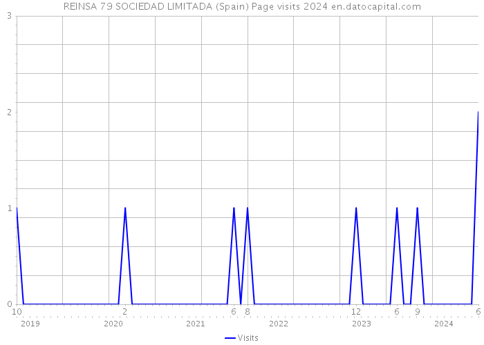 REINSA 79 SOCIEDAD LIMITADA (Spain) Page visits 2024 
