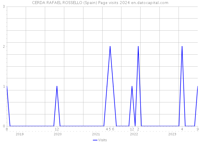 CERDA RAFAEL ROSSELLO (Spain) Page visits 2024 