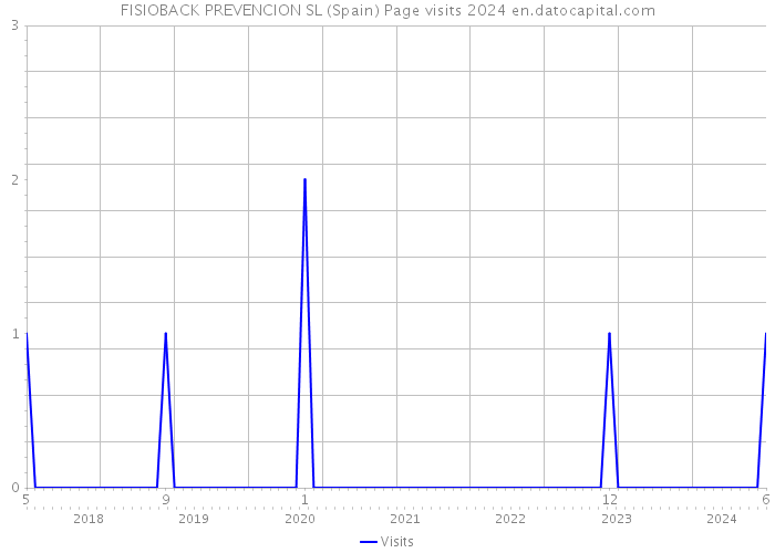FISIOBACK PREVENCION SL (Spain) Page visits 2024 