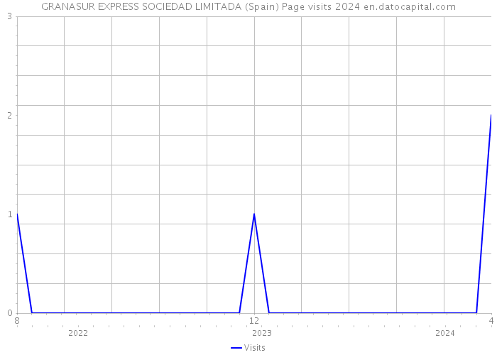 GRANASUR EXPRESS SOCIEDAD LIMITADA (Spain) Page visits 2024 