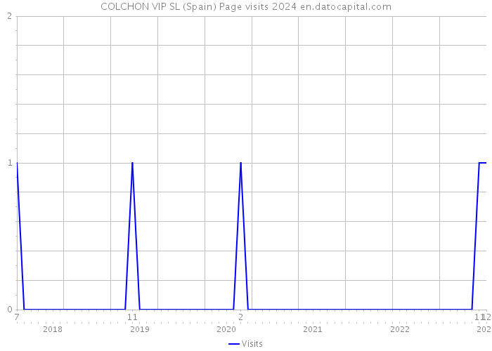 COLCHON VIP SL (Spain) Page visits 2024 