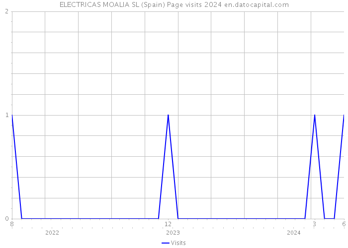 ELECTRICAS MOALIA SL (Spain) Page visits 2024 