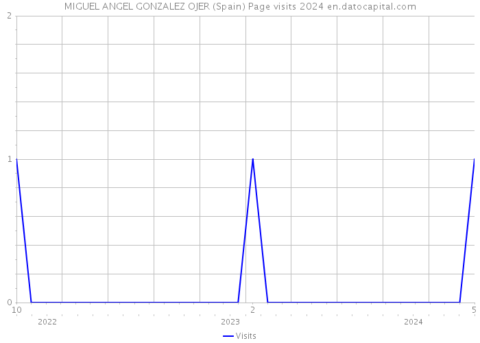 MIGUEL ANGEL GONZALEZ OJER (Spain) Page visits 2024 