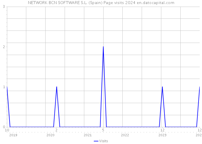 NETWORK BCN SOFTWARE S.L. (Spain) Page visits 2024 