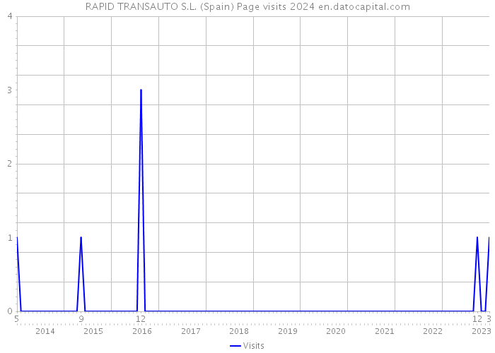 RAPID TRANSAUTO S.L. (Spain) Page visits 2024 