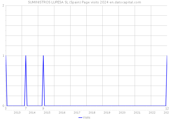 SUMINISTROS LUPESA SL (Spain) Page visits 2024 
