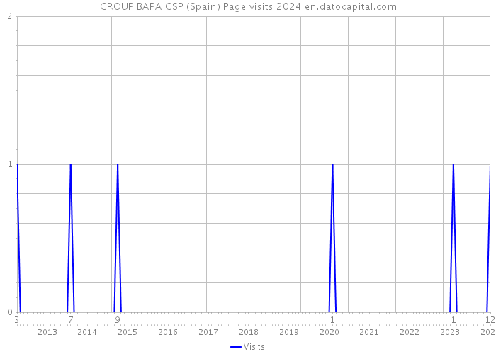 GROUP BAPA CSP (Spain) Page visits 2024 