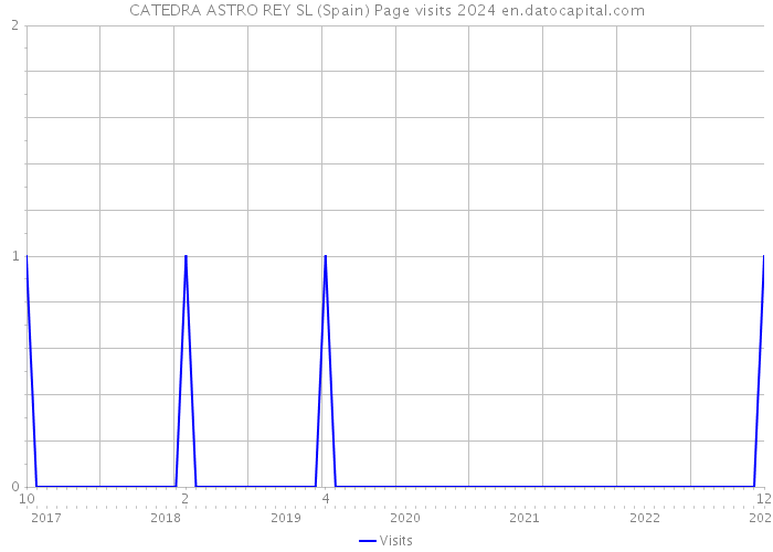 CATEDRA ASTRO REY SL (Spain) Page visits 2024 